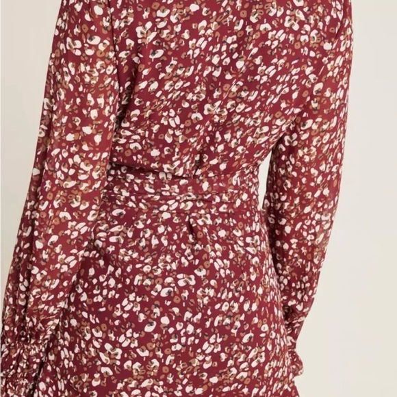 Petra Leopard Mini Wrap Dress - Picture 2 of 3